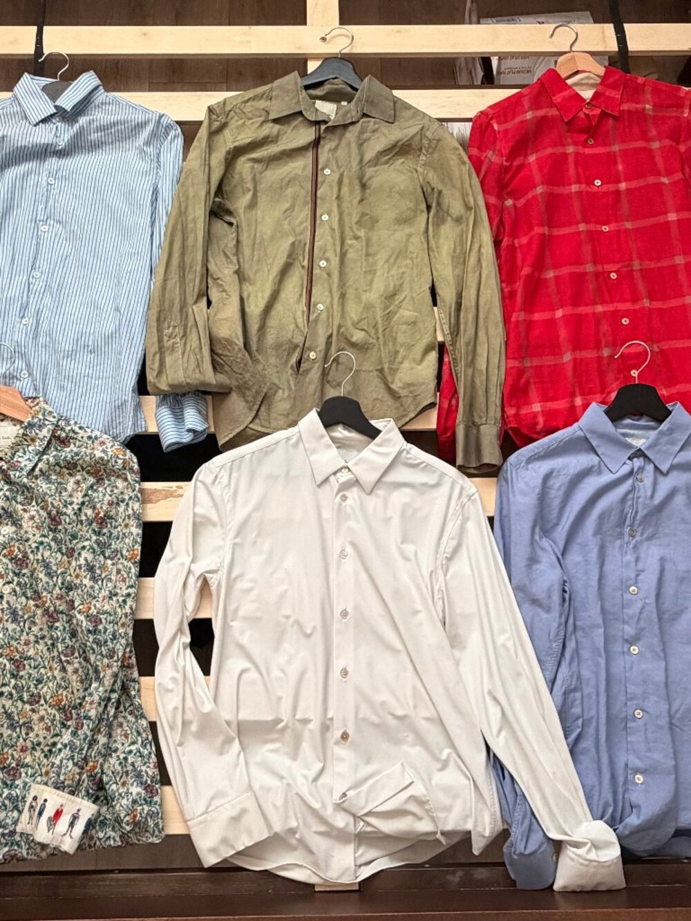 Paul Smith Blue White Striped Long Sleeve Shirt M - Top Left Photo
